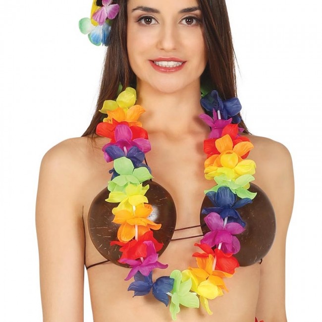 Rengarenk Hawaii Boyun Çelengi Havai Partisi Kolyesi 1 Adet (4812)