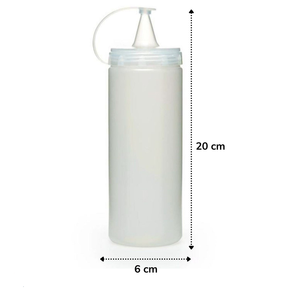 Şeffaf Kapaklı Sızdırmaz Yağlık Sosluk Şişesi Plastik Yağdanlık 400 ml. AP-9028 (4812)