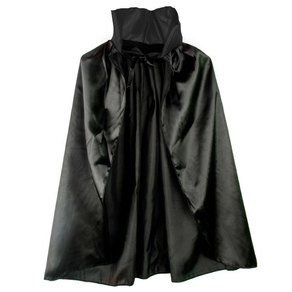 Siyah Renk Yakalı Halloween Pelerini 90 cm (4812)