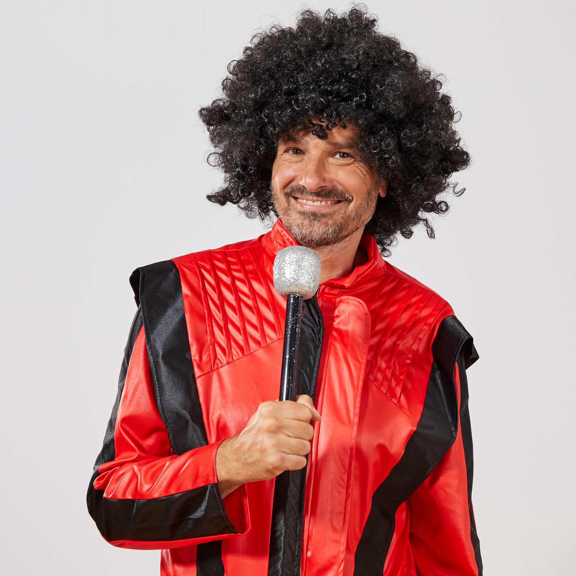 Siyah Renk Kıvırcık Afro Bonus Peruk (4812)