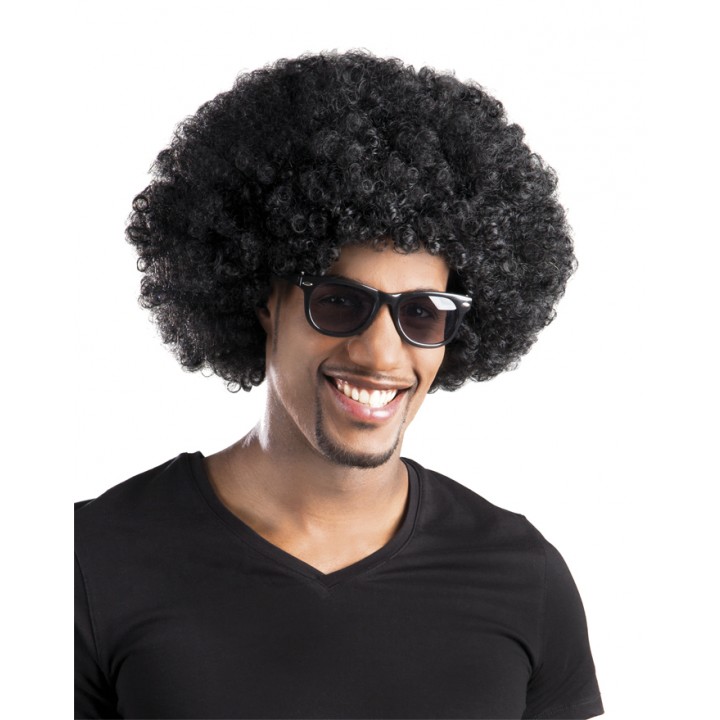 Siyah Renk Kıvırcık Afro Bonus Peruk Parti Peruğu (4812)