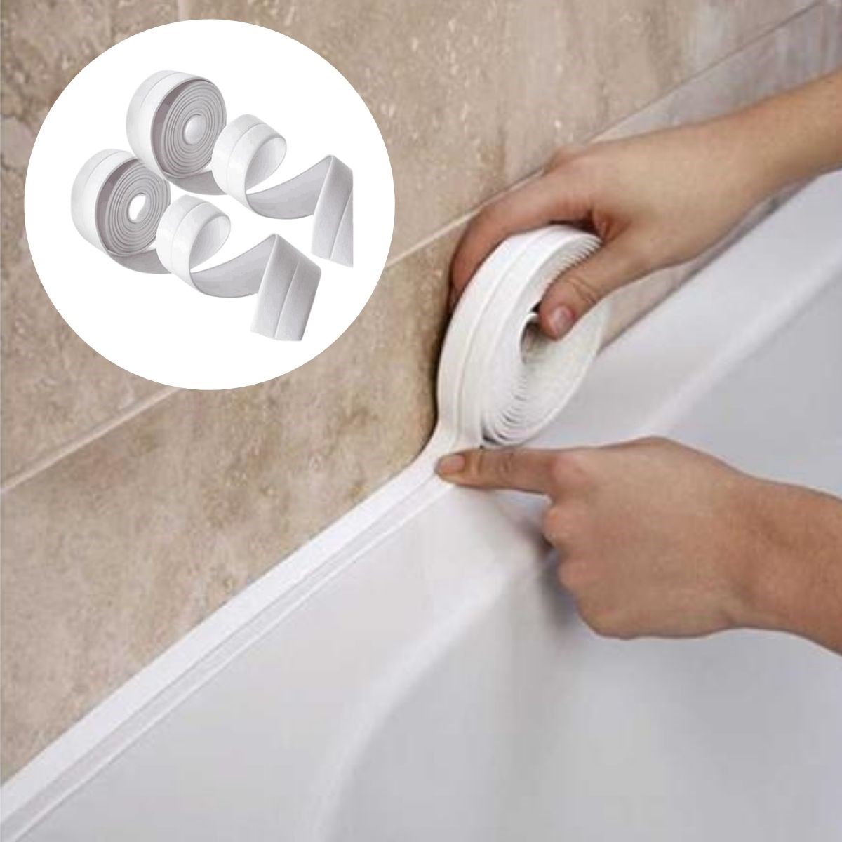 Su Sızdırmaz Banyo Mutfak Lavabo Küvet İzolasyon Şerit Bant (4812) Su Sızdırmaz Banyo Mutfak Lavabo Küvet İzolasyon Şerit Bant (4812)