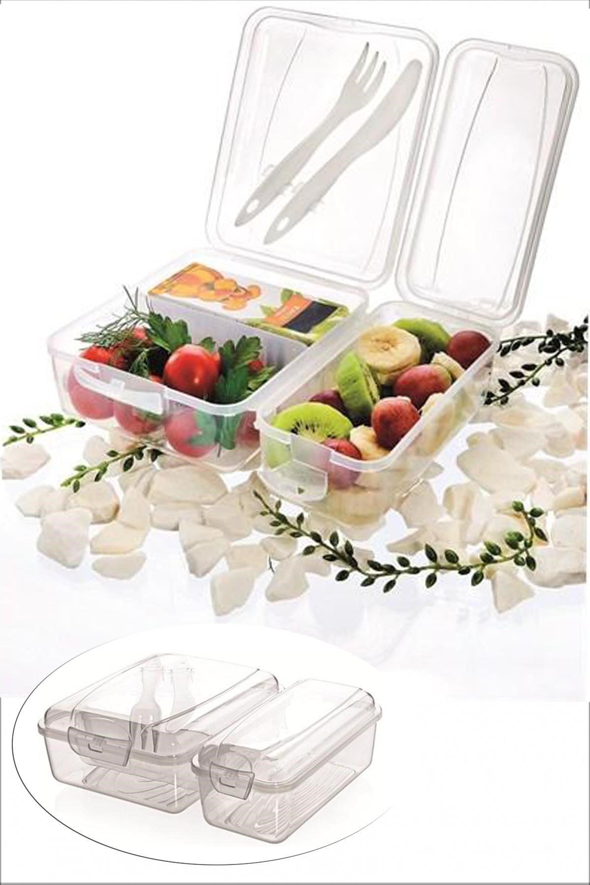 Takeaway Ergonomik Asorti Çatal Bıçaklı Pratik Yoğurt Saklama Kabı (4812)