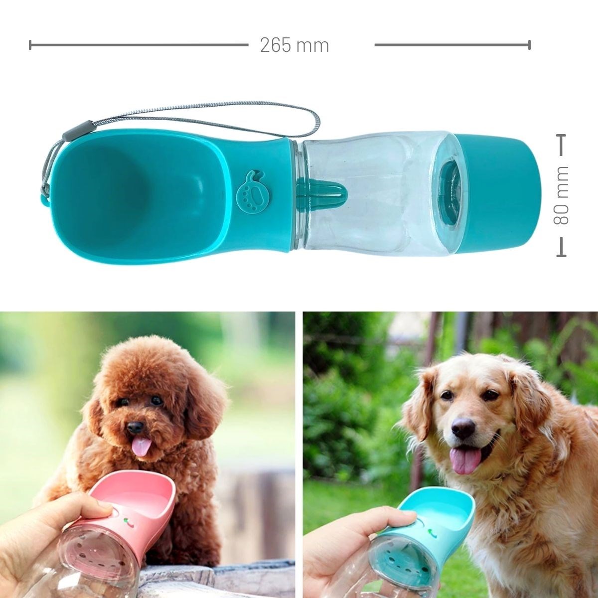 Taşınabilir Mama Hazneli Evcil Hayvan Suluğu Seyahat Kabı Kilitlenebilen Su Sızdırmaz 380ML (4812) Taşınabilir Mama Hazneli Evcil Hayvan Suluğu Seyahat Kabı Kilitlenebilen Su Sızdırmaz 380ML (4812)