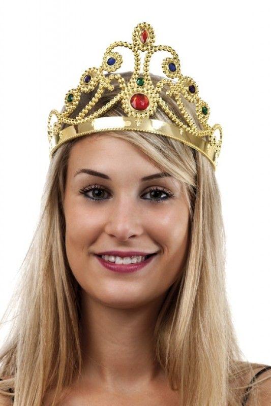 Taşlı Altın Renk Prenses Tacı ve Kırmızı Kraliyet Prenses Asası (4812) Taşlı Altın Renk Prenses Tacı ve Kırmızı Kraliyet Prenses Asası (4812)