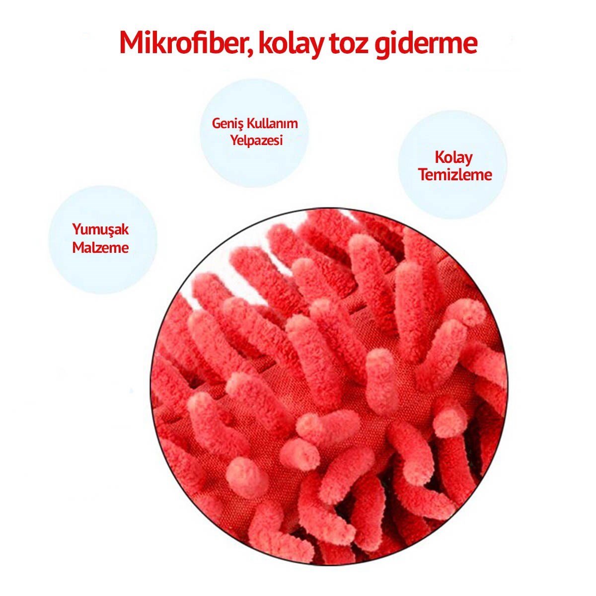 Teleskopik Mikrofiber Pratik Uzayabilen Toz Alma Fırçası Aparatı (4812) Teleskopik Mikrofiber Pratik Uzayabilen Toz Alma Fırçası Aparatı (4812)