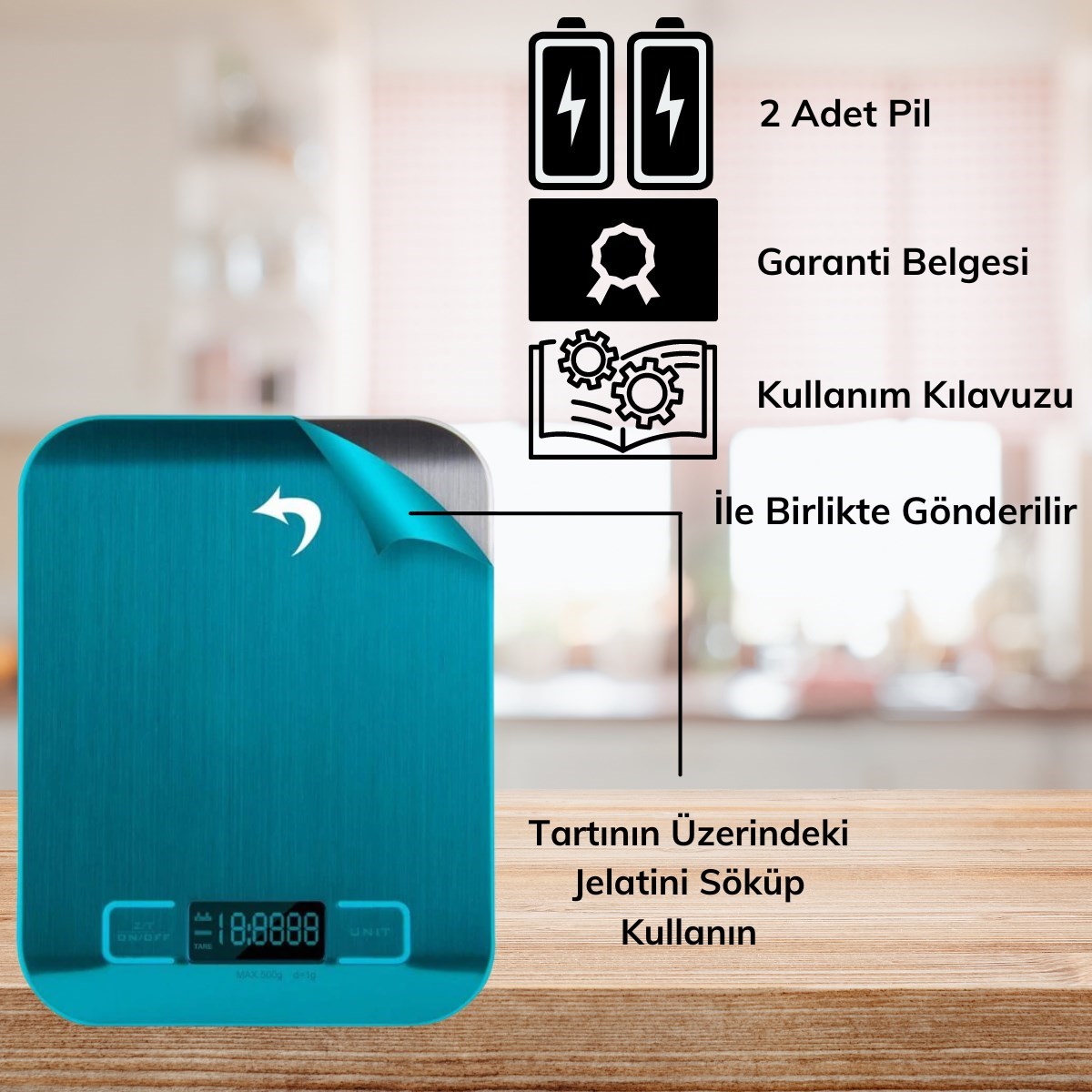 TF 1002 Hassas Ölçümlü Maksimum 5 Kg Kapasiteli Led Ekran Platin Dijital Mutfak Tartısı (4812) TF 1002 Hassas Ölçümlü Maksimum 5 Kg Kapasiteli Led Ekran Platin Dijital Mutfak Tartısı (4812)