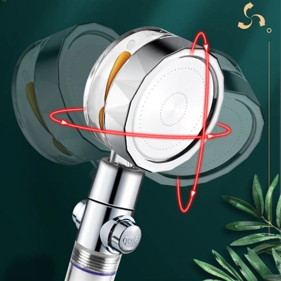 Turbo Pervaneli ve Filtreli Su Tasarruflu 360 Derece Dönebilen Tazyikli Duş Başlığı (4812) Turbo Pervaneli ve Filtreli Su Tasarruflu 360 Derece Dönebilen Tazyikli Duş Başlığı (4812)