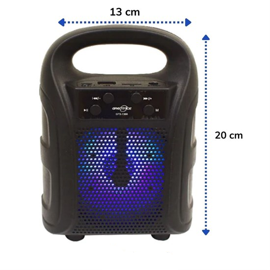 Tutmalı Mini Hoparlör Işıklı Taşınabilir Bluetooth Wireless Radyolu Sd Kart ve USB Girişli Hoparlör (4812) Tutmalı Mini Hoparlör Işıklı Taşınabilir Bluetooth Wireless Radyolu Sd Kart ve USB Girişli Hoparlör (4812)
