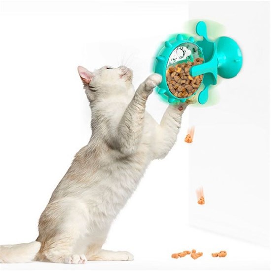 Vantuzlu Zilli İnteraktif Dönebilen Mama Kaplı Renkli Eğlenceli Eğitici Kedi Oyuncağı (4812) Vantuzlu Zilli İnteraktif Dönebilen Mama Kaplı Renkli Eğlenceli Eğitici Kedi Oyuncağı (4812)