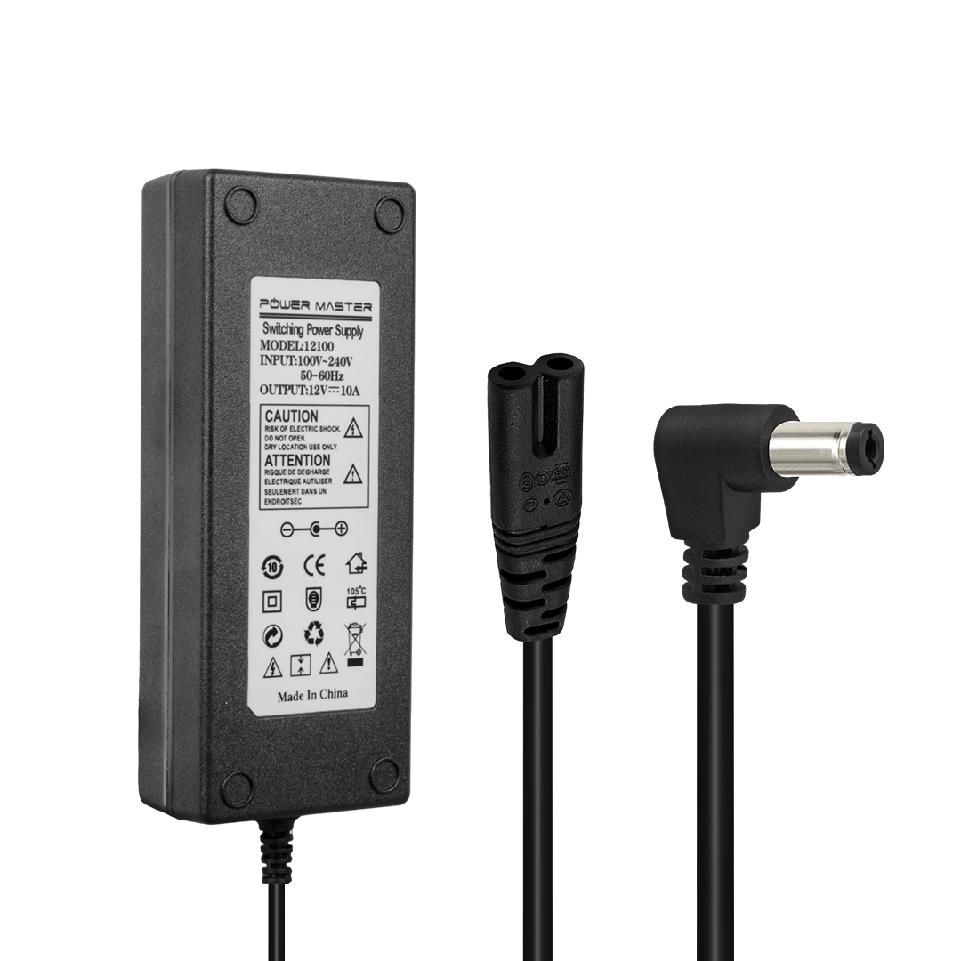 12 VOLT - 10 AMPER - 120 WATT 5.5*2.5 L UÇLU PLASTİK KASA MASAÜSTÜ ADAPTÖR (4812)
