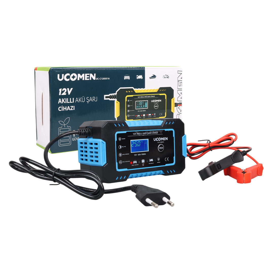 12V 6A MAVİ LED GÖSTERGELİ AKÜ ŞARJ CİHAZI UC-C120501A (4812) 12V 6A MAVİ LED GÖSTERGELİ AKÜ ŞARJ CİHAZI UC-C120501A (4812)