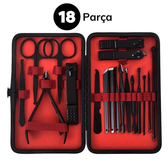 18 Parça Çanta Tipi Manikür Pedikür Tırnak Bakım Seti (4812) 18 Parça Çanta Tipi Manikür Pedikür Tırnak Bakım Seti (4812)