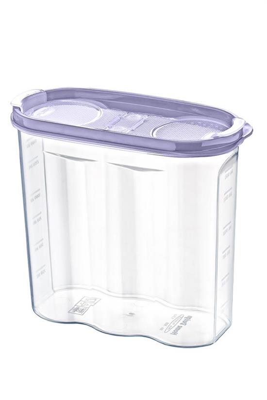 2 Kapaklı Ölçekli Erzak Kuru Gıda Saklama Kutusu Kabı - 1,7 Litre - SA935 (4812) 2 Kapaklı Ölçekli Erzak Kuru Gıda Saklama Kutusu Kabı - 1,7 Litre - SA935 (4812)
