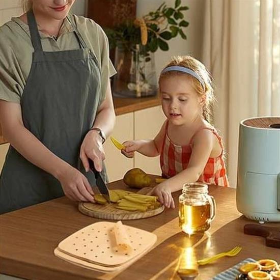 200 Adet Air Fryer Pişirme Kağıdı Tek Kullanımlık Pişirme Kağıdı Delikli Kare Model (4812) 200 Adet Air Fryer Pişirme Kağıdı Tek Kullanımlık Pişirme Kağıdı Delikli Kare Model (4812)