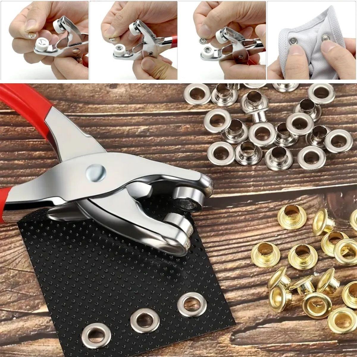 200 adet Paslanmaz Çelik Çıtçıt ve Pense Seti Metal Çıt Çıt Makinesi (4812) 200 adet Paslanmaz Çelik Çıtçıt ve Pense Seti Metal Çıt Çıt Makinesi (4812)
