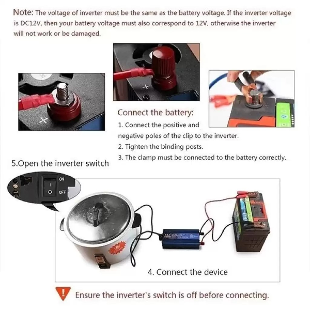 12v 2000w Araç Ve Güneş Enerjisi Uyumlu Modifiye Sinus Inverter Çift Usb Çift Priz Ve Çakmaklıklı (4812)