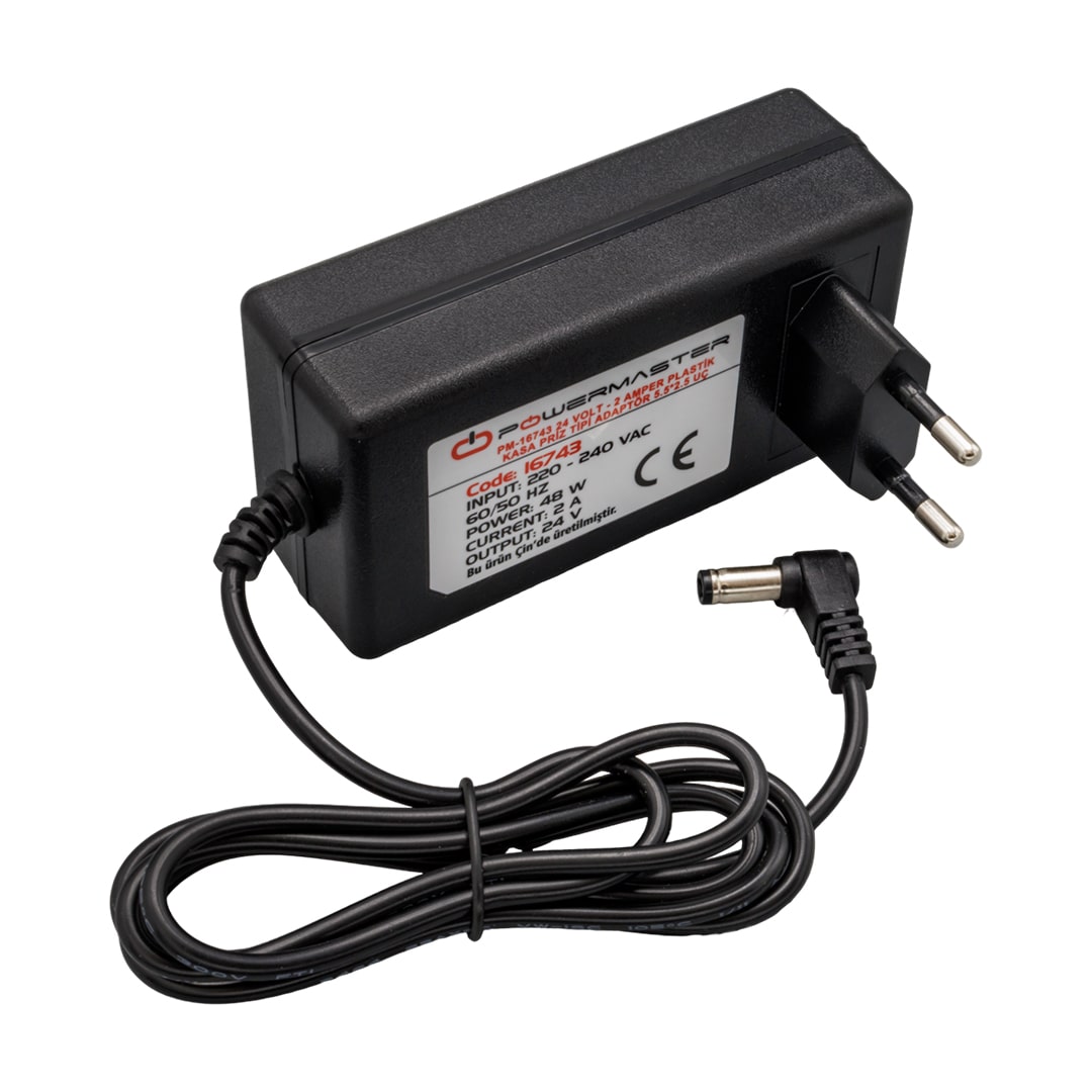 24 VOLT - 2 AMPER 5.5*2.5 UÇLU PLASTİK KASA PRİZ TİPİ ADAPTÖR (4812) 24 VOLT - 2 AMPER 5.5*2.5 UÇLU PLASTİK KASA PRİZ TİPİ ADAPTÖR (4812)