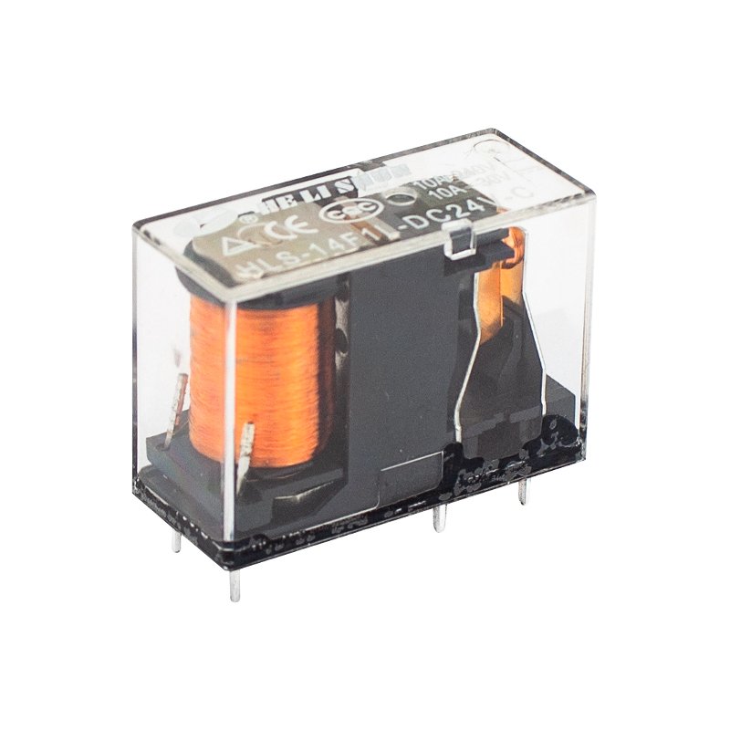 24V ROLE TEK KONTAK 5 BACAK 10 AMPER ŞEFFAF (4812)