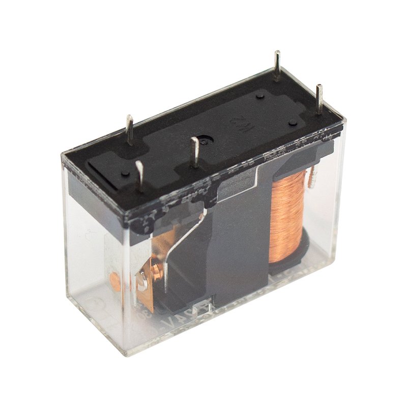 24V ROLE TEK KONTAK 5 BACAK 10 AMPER ŞEFFAF (4812)