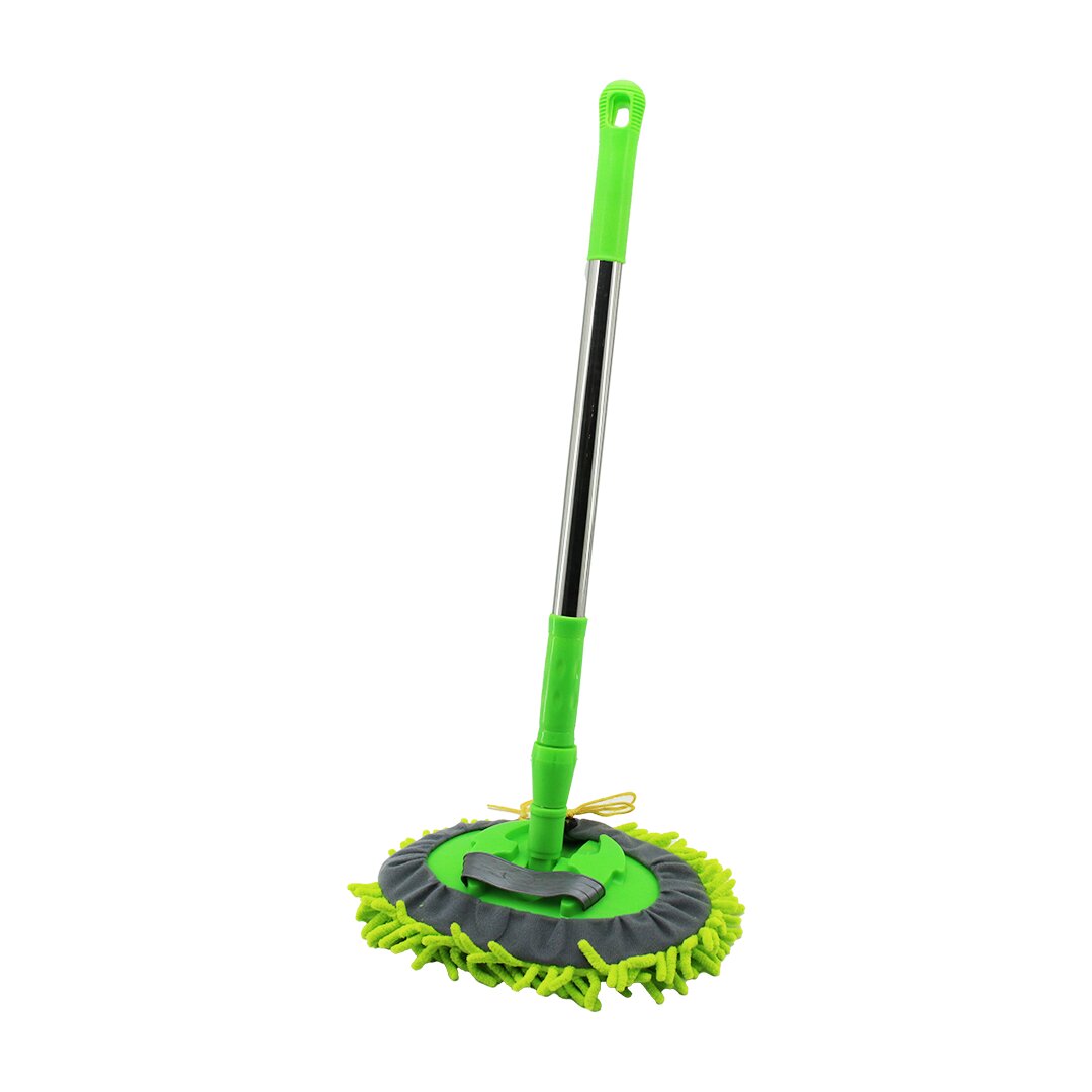 25CM - OVAL   MAKARNA  MOP RENKLİ MİKROFİBER  180° HAREKETLİ - UZAYAN METAL SAPLI= 54--90CM (4812)