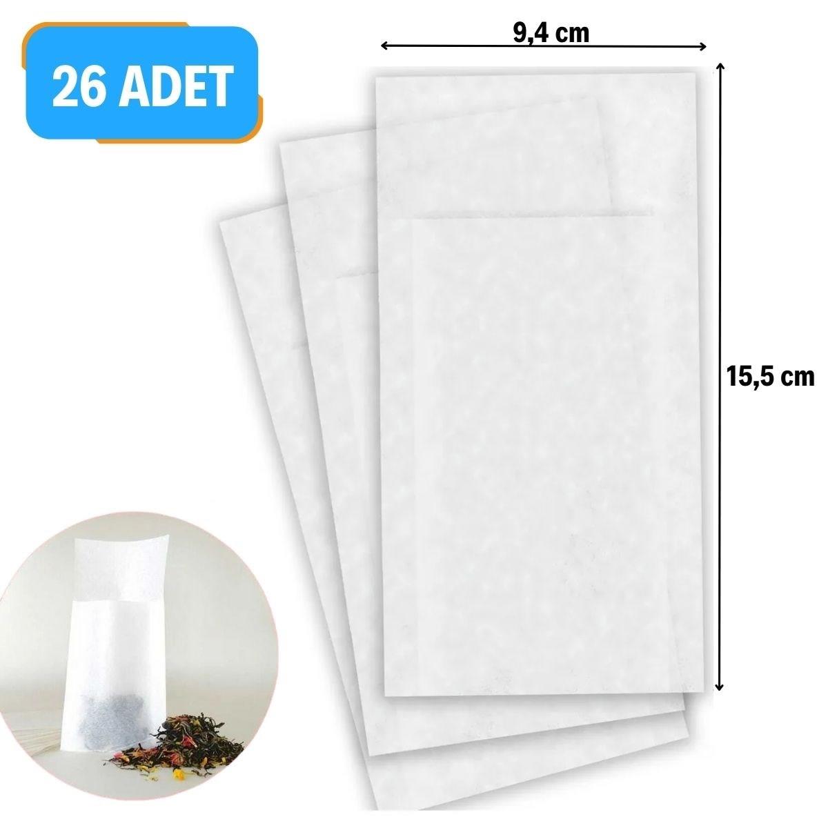26 Adet Pratik Kullan At Çay,Bitki Çayı,Filtre Kahve Demleme Poşeti Süzgeci (4812) 26 Adet Pratik Kullan At Çay,Bitki Çayı,Filtre Kahve Demleme Poşeti Süzgeci (4812)