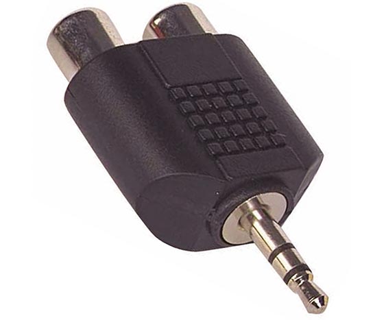 3.5 MM ST ERKEK / 2RCA DİŞİ ÇEVİRİCİ JACK (4812)