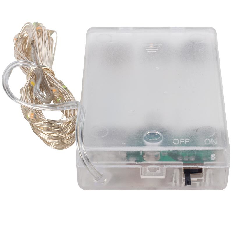 3*AA PİLLİ 4 RENKLİ 10 METRE KABLOLU BAĞ LED (4812)