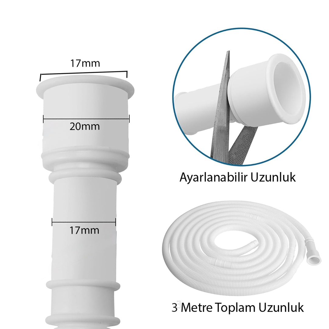 3 METRE KLİMA DRENAJ GİDER BORUSU (4812)