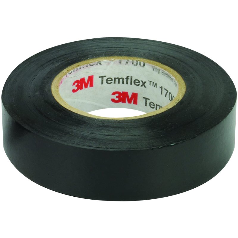 3M TEMFLEX 1300E PVC İZOLE BANT SİYAH 10LUK PAKET 0.13MM X 19MM X 0.13MM (4812)