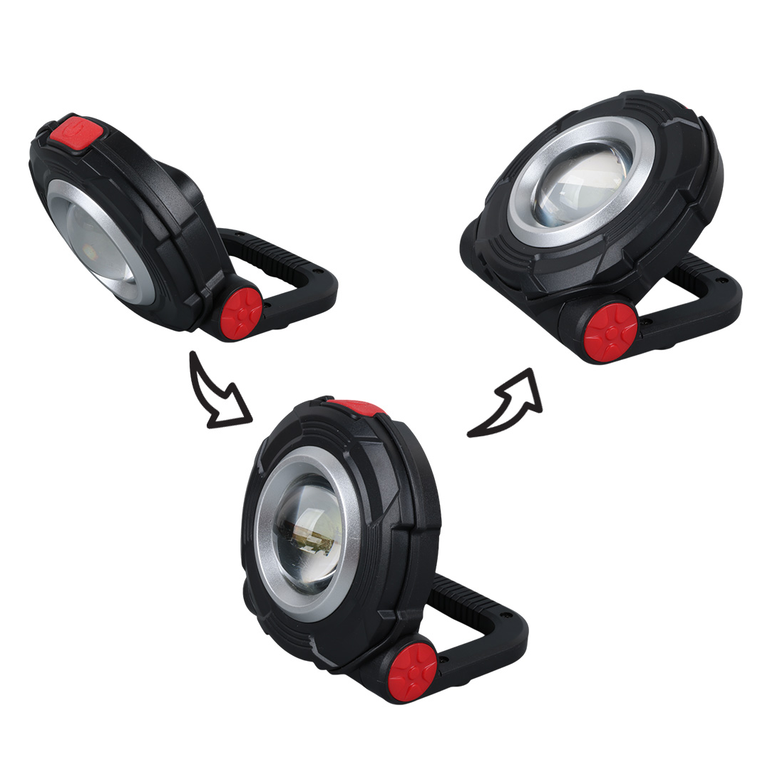 3W COB LEDLİ MIKNATISLI TEK MODLU FENER AAA PİLLE ÇALIŞIR 85X82X38MM (4812)