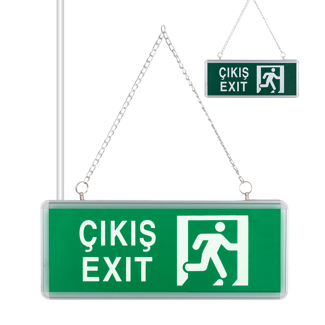 3W TEK YÖN ACİL ÇIKIŞ YÖNLENDİRME TABELASI - LAMBASI (38X30X36MM) (4812)