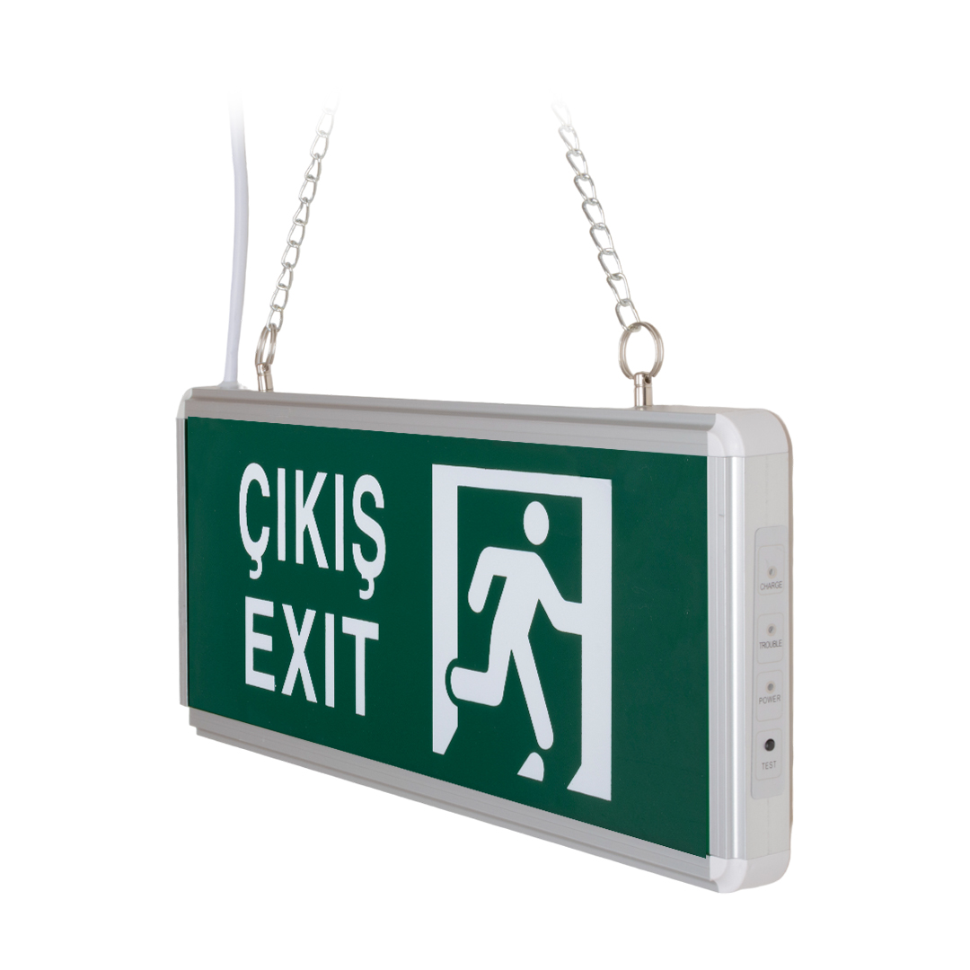 3W TEK YÖN ACİL ÇIKIŞ YÖNLENDİRME TABELASI - LAMBASI (38X30X36MM) (4812)