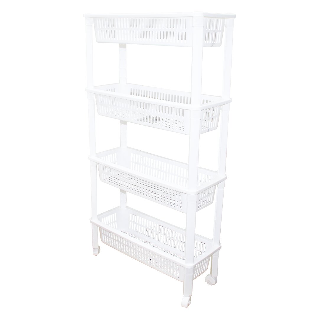 4 KATLI DÜZENLEYİCİ  - RAF ÜNİTESİ TEKERLEKLİ 510X205X945MM (4812)