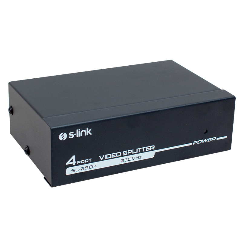 4 PORT 250 MHZ  MONİTÖR ÇOKLAYICI VGA SPLITTER DAĞITICI SL-2504 (4812)