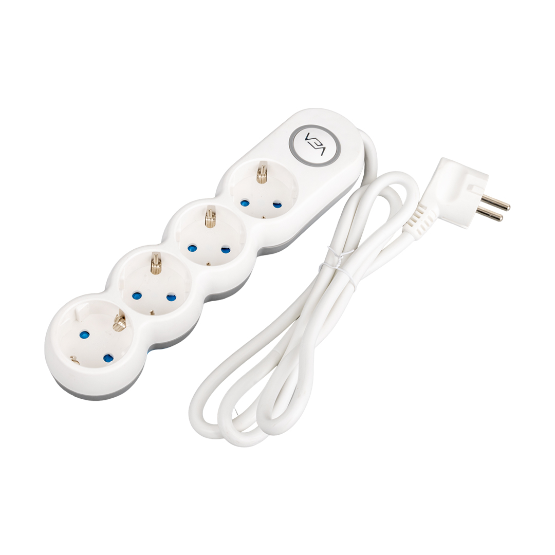 4LÜ 1.5 METRE KABLOLU ANAHTARLI GRUP PRİZ (4812)