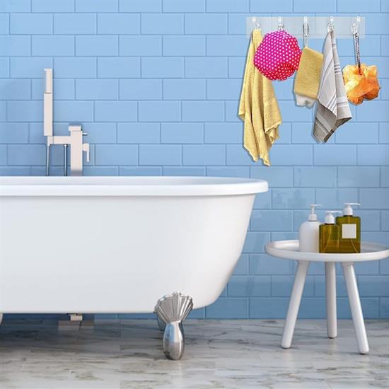 5'li Güçlü Yapışkanlı Şeffaf Duvar Askısı Banyo Mutfak Düzenleyici Pratik Askılık (4812) 5'li Güçlü Yapışkanlı Şeffaf Duvar Askısı Banyo Mutfak Düzenleyici Pratik Askılık (4812)