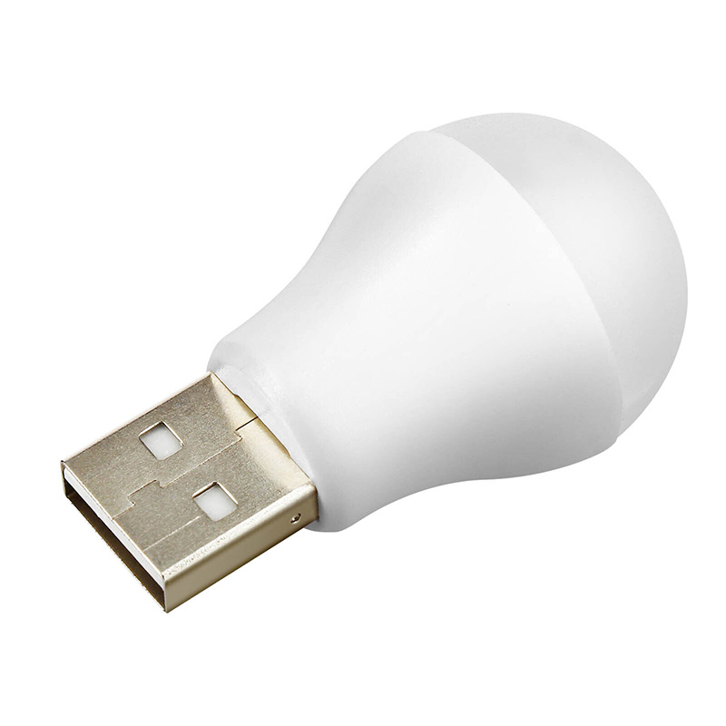 5 VOLT - 1 AMPER USB LED LAMBA BEYAZ (4812)