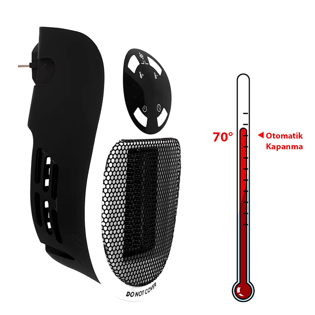 500 WATT PRİZ TİPİ UZAKTAN KUMANDALI TAŞINABİLİR ISITICI (ZAMANLAYICI) (OM-1211) (4812) 500 WATT PRİZ TİPİ UZAKTAN KUMANDALI TAŞINABİLİR ISITICI (ZAMANLAYICI) (OM-1211) (4812)