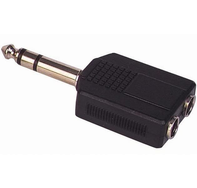 6.3 MM STEREO ERKEK / 6.3 MM STEREO DİŞİ X 2 ÇEVİRİCİ JACK (4812)