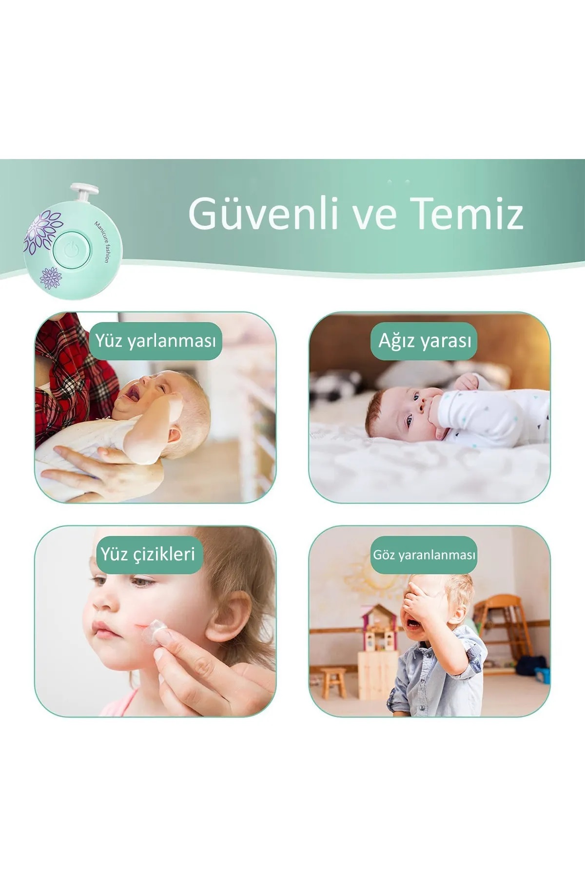 6 Başlıklı Pilli Tırnak Törpüsü ( Bebekler Kullanılabilir ) (4812) 6 Başlıklı Pilli Tırnak Törpüsü ( Bebekler Kullanılabilir ) (4812)