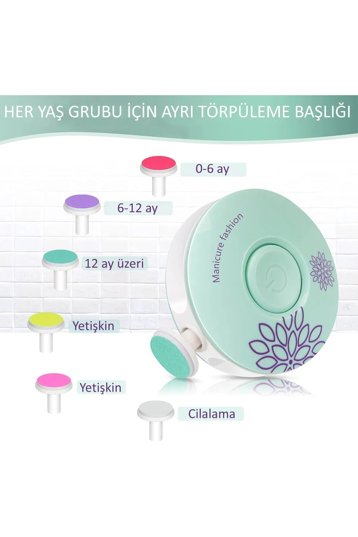 6 Başlıklı Pilli Tırnak Törpüsü ( Bebekler Kullanılabilir ) (4812) 6 Başlıklı Pilli Tırnak Törpüsü ( Bebekler Kullanılabilir ) (4812)
