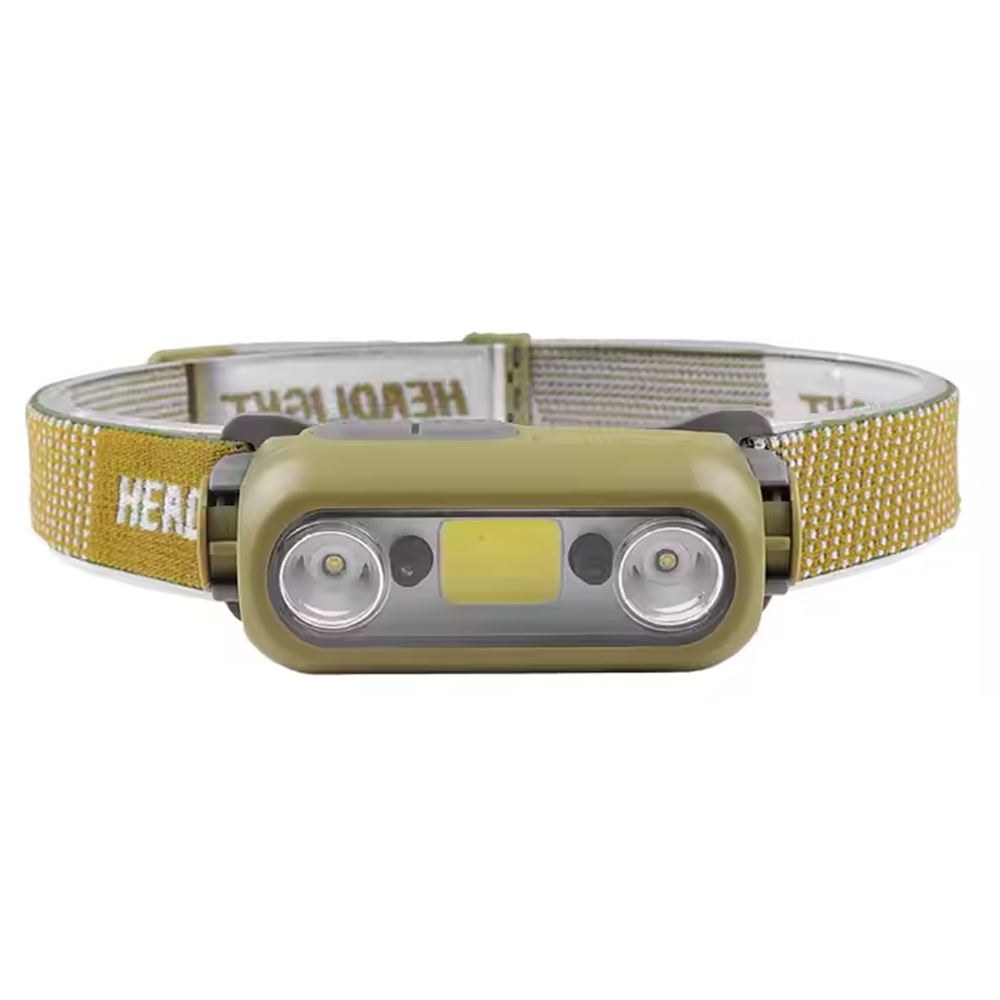 6 MOD PARLAK IŞIKLI 2* XTE+COB LED SENSÖRLÜ KAFA LAMBASI (4812)