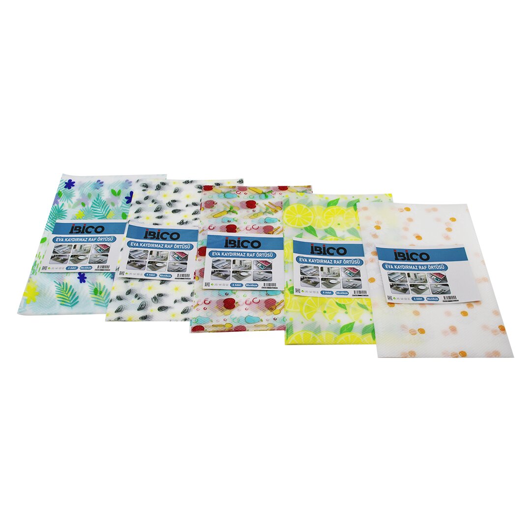 6 PCS   30X45CM   EVA - KAYMAZ  DOLAP VE ÇEKMECE İÇİ RAF ÖRTÜSÜ (4812)