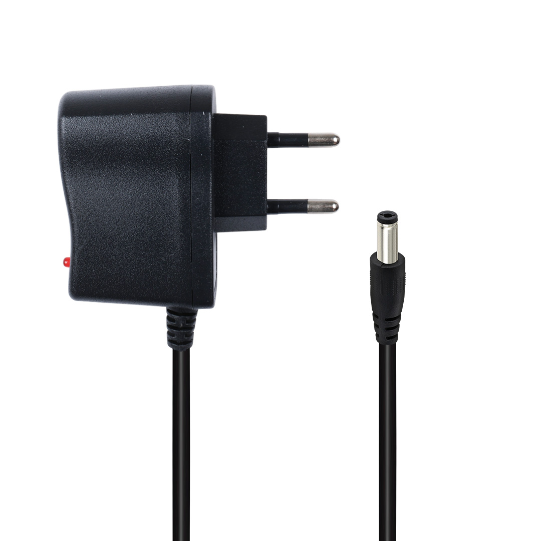 6 VOLT 1 AMPER LEDLİ 5.5*2.5 MM UÇLU PRİZ TİPİ ADAPTÖR (4812)