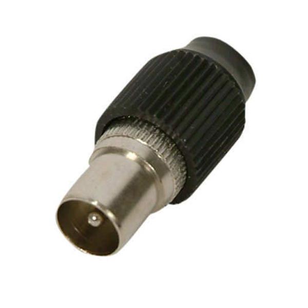 60 OHM ANTEN TV FİŞİ İTHAL ERKEK SİYAH DÜZ TİP (100 AD) ELEKTROMER (4812)