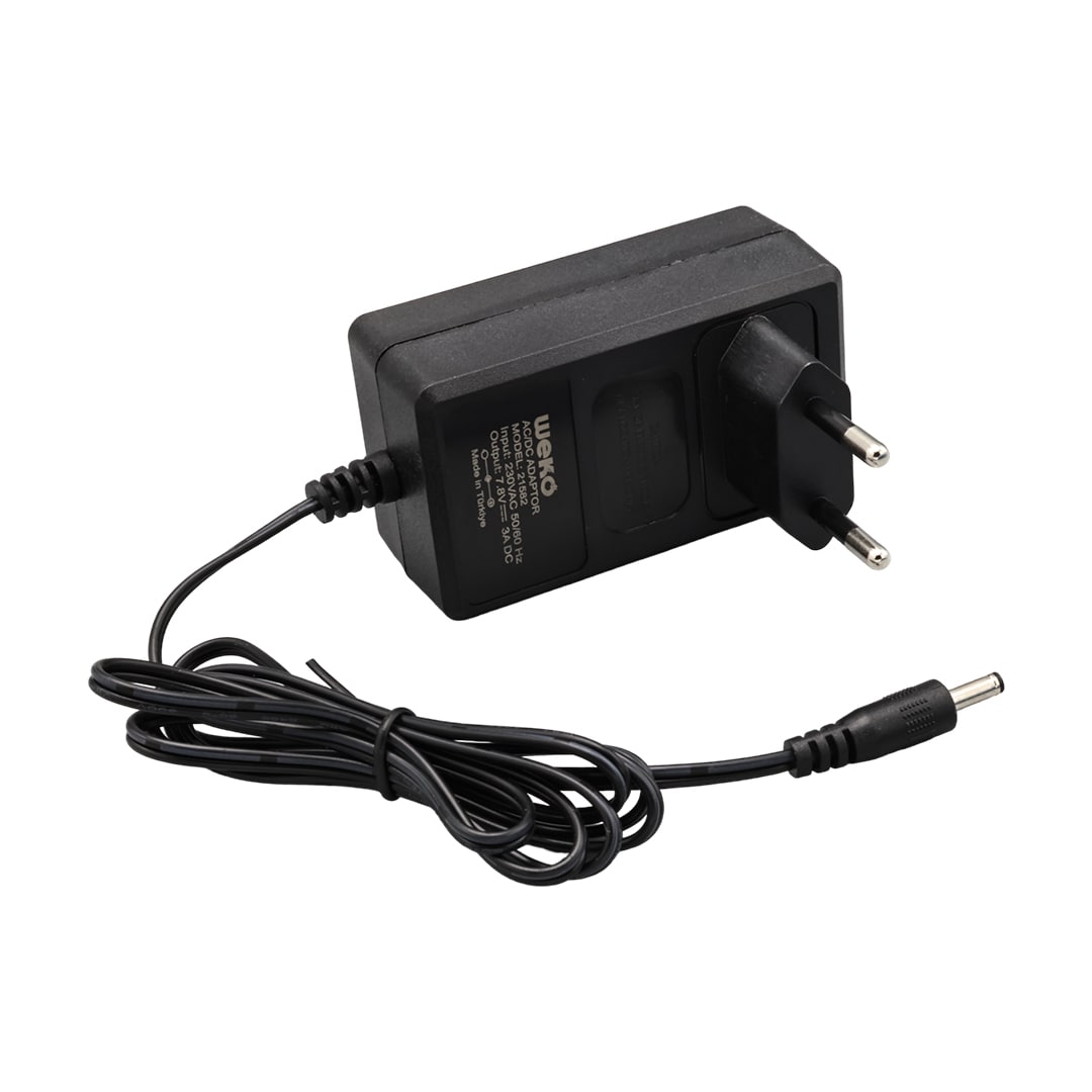 7.8 VOLT - 3 AMPER 3.5*1.35 UÇLU YERLİ ÜRETİM AC PLASTİK YAZAR KASA ADAPTÖRÜ (4812) 7.8 VOLT - 3 AMPER 3.5*1.35 UÇLU YERLİ ÜRETİM AC PLASTİK YAZAR KASA ADAPTÖRÜ (4812)