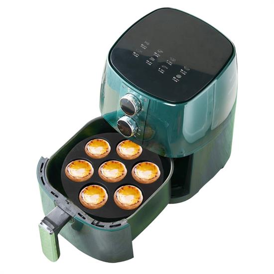 7 Gözlü Silikon Çok Amaçlı Airfryer Muffin Cupcake Kek ve Çörek Pişirme Kalıbı (4812)