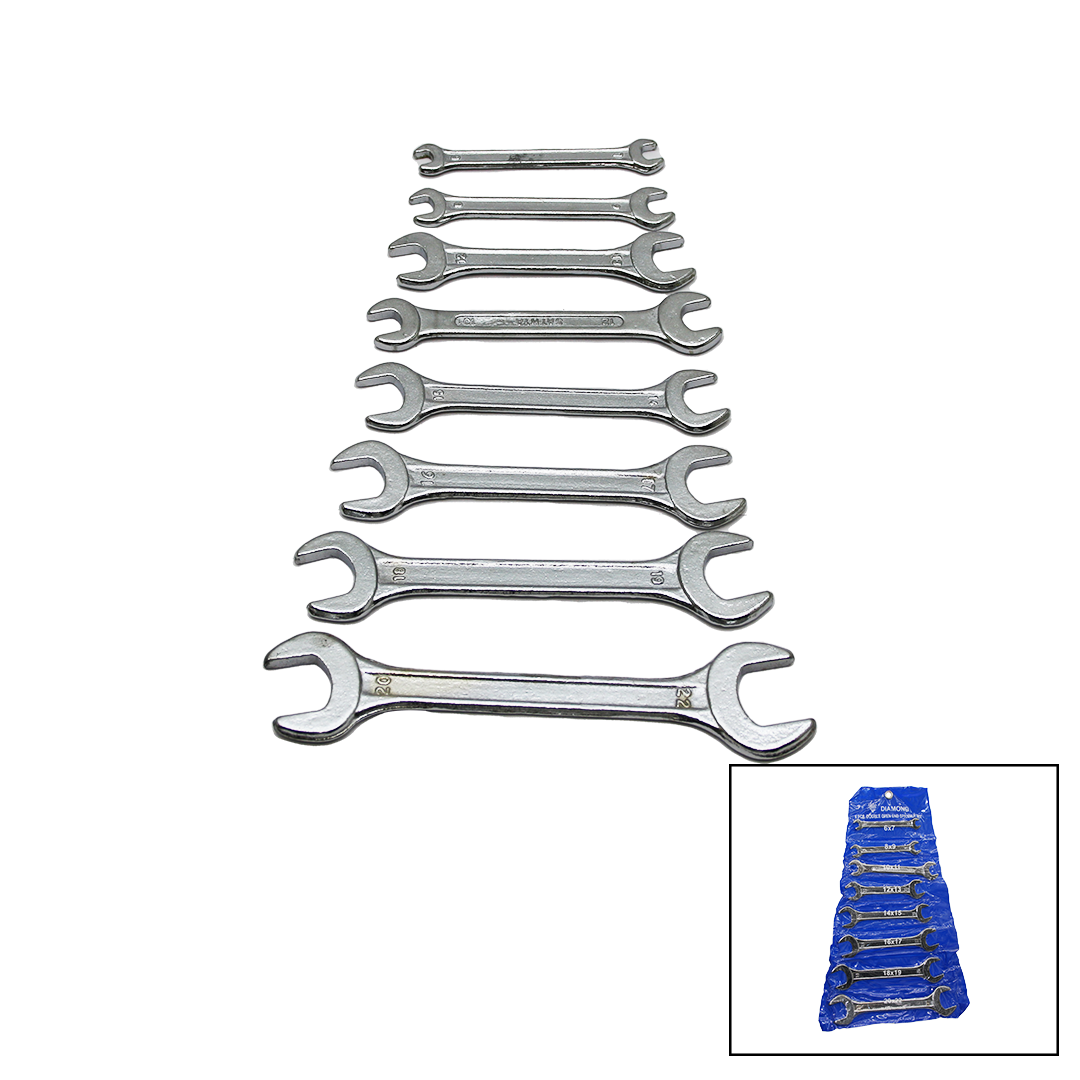 8 PARÇA  AĞZI AÇIK 6-22MM ANAHTAR TAKIMI (4812)