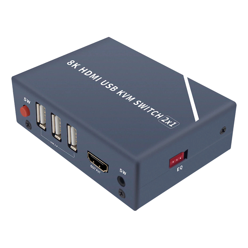 8K HDMI USB KVM SWITCH 2X1 (4812)